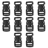 POPETPOP 100 Hebillas de Liberación Rápida para Correas de Mochila y Equipaje, 100 Unidades, Pom Plástico Resistente, para Cintas 2 Cm de Ancho, Accesorio Adecuado para Reparación