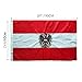 Austrian Eagle Flag 2x3ft-60x90cm Austria flag Sewn Stripes Embroidered Outdoors Indoors Heavy Duty Oxford With Brass Grommmets