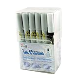 Uchida Of America 3000SET24E 24-Piece Le Plume Permanent Alcohol Based Ink Pen Set, Grey