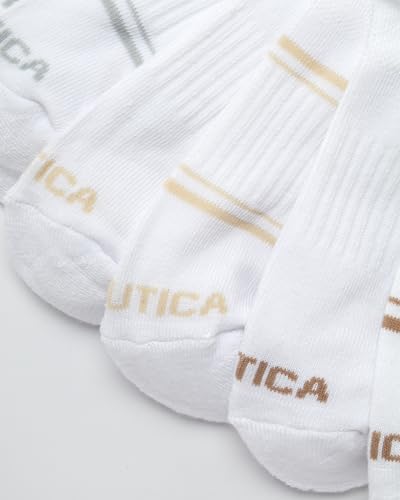 Image of Nautica Women's Quarter Cut Moisture Control Athletic Socks with Cushioned Comfort (12 Pack)