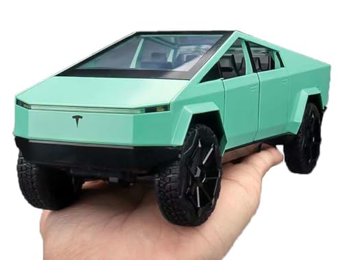 Image of 1:24 Scale Big Tesla Cybertruck Toy Car | Metal Pullback Diecast Car for Kids with Openable Doors, Sound, Light Effects Toy for Car Enthusiasts (Color As Per Available), Grey
