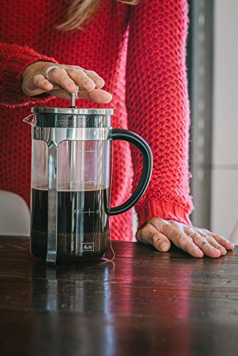 Melitta Caffettiera A Pistone Premium In Vetro E Inox 8 Tazze - 4