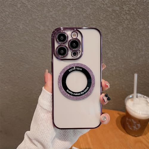 Coque pour iPhone XS Max magnétique violet foncé souple antichoc de luxe