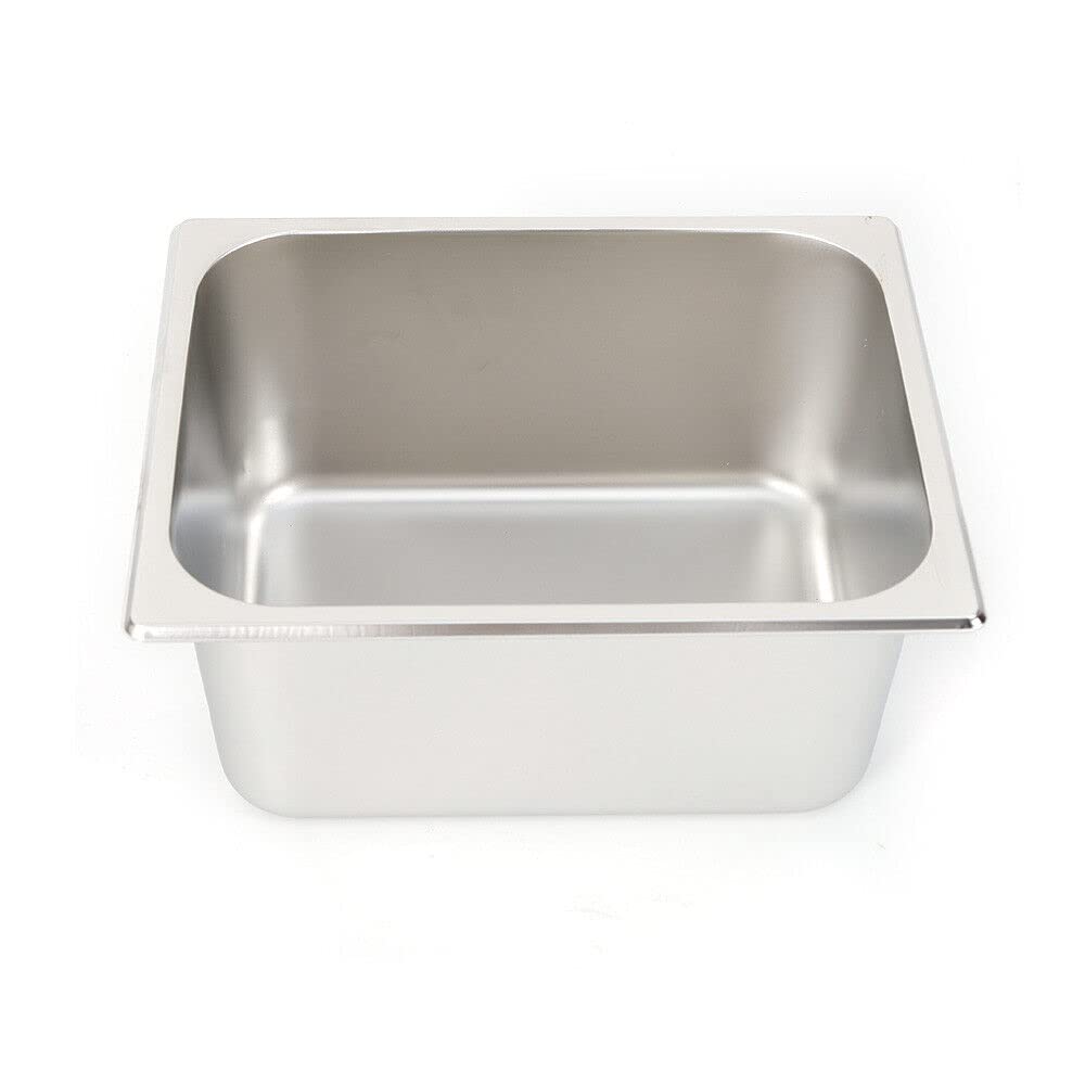 Friggitrice elettrica da 6 l, 2500 W, con coperchio in acciaio inox, per uso domestico e commerciale