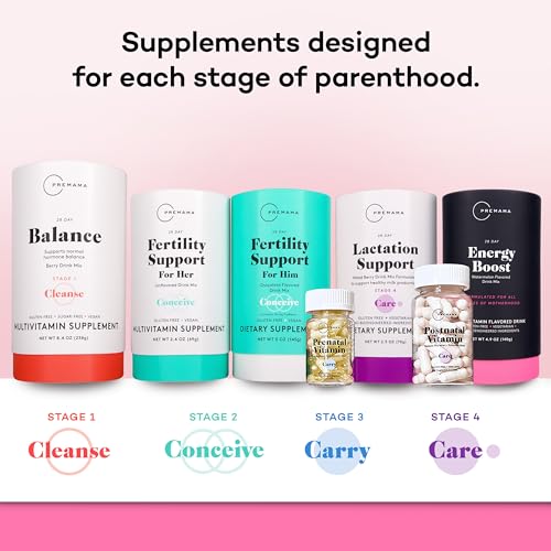 Image of Premama Energy Boost For All Pregnancy Stages, Caffeine-Free, Stimulant-Free Energy, Gluten-Free, Vegetarian, Watermelon Flavor, 28 Single Serve Packets