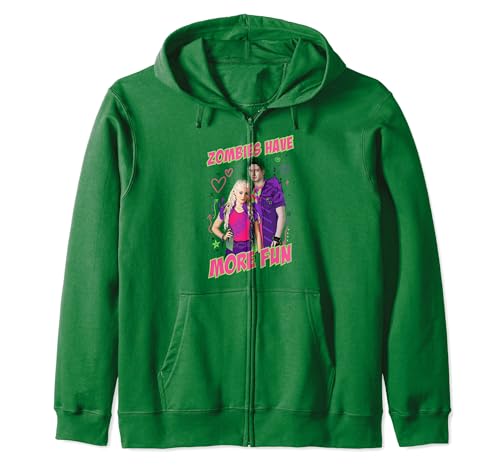 Zombies Have More Fun Zip Hoodie veste à fermeture éclair et capuche