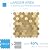 Hexagon Peel and Stick Metal Backsplash, 10-Sheet Peel and Stick Tiles Hexagon Mosaic Tile Stick on Backsplash for Kitchen Bathroom Fireplace