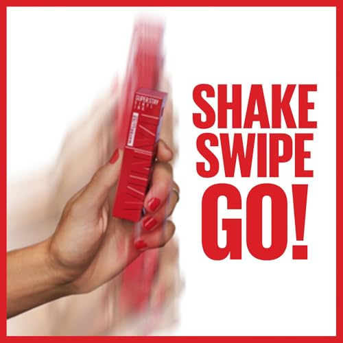 Maybelline New York flüssiger Lippenstift, Liquid Lipstick mit 16 Stunden Halt und glänzendem Finish, Super Stay Vinyl Ink, Nr. 20 Coy, 4,2 ml