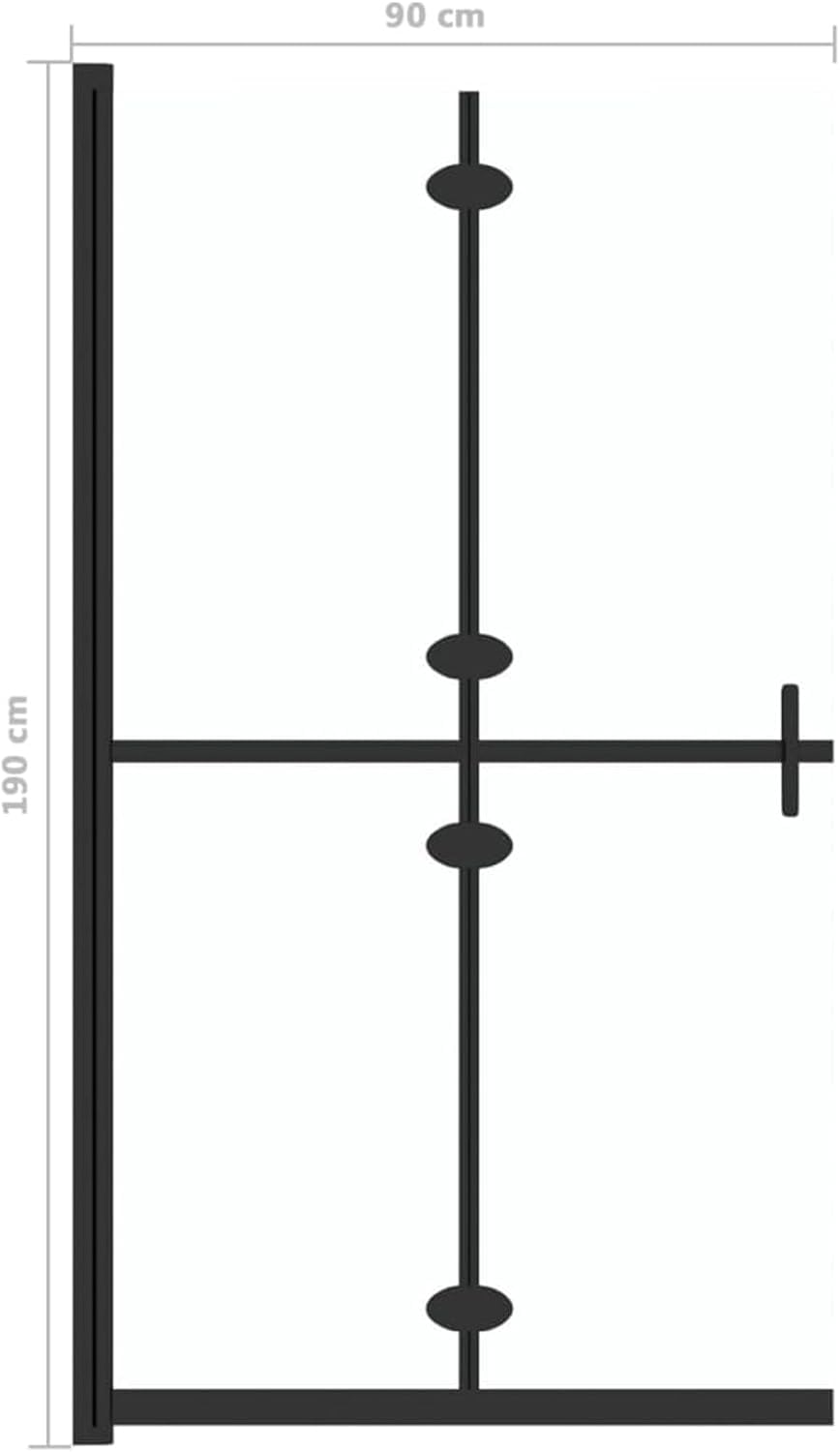 Składana ścianka Prysznicowa Typu Walk-in Tsparent Esg Szkło 90x190 Cm, Wanna Elosure, Panel Prysznicowy, Ścianka Prysznicowa Elosure