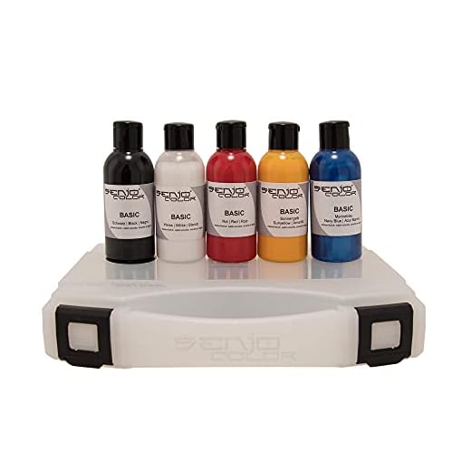 Senjo-Color basisk flytande kroppsfärg 5 x 75 ml kit