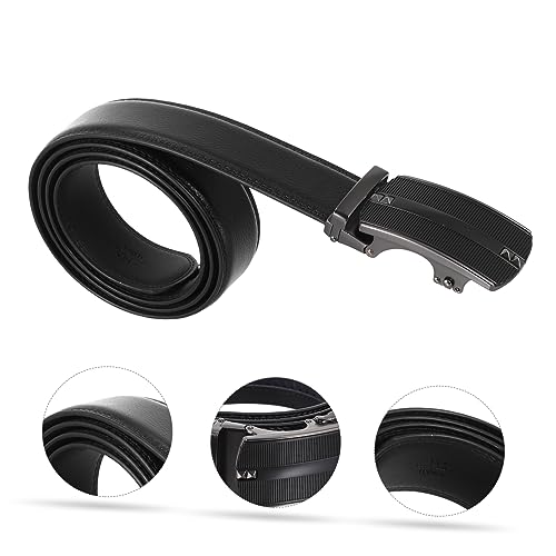 BESPORTBLE 1pc Men Leather Automatic Buckle Belt Waistband for Casual and Business Wear Stylish and Comfortable Design4