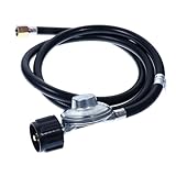 Fournitures pour four à barbecue : régulateur basse pression pour barbecue avec tuyau de 15 m et l'adaptateur en laiton, vannes basse pression de chauffage