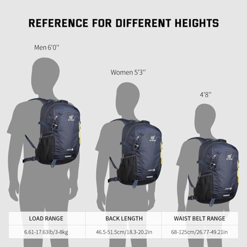 Image of SKYSPER Small Hiking Backpack, 20L Lightweight Travel Backpacks Waterproof Hiking Daypack for Women Men