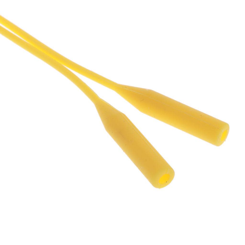 2 Pieces Silicone Spectacles Strap Glasses Rope Sunglass Sports Cord Chains for Sports Yellow/Red-image-44