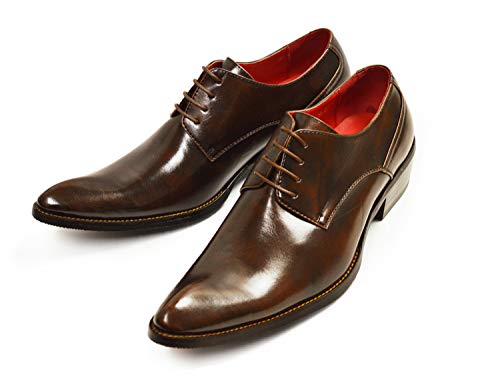 ビジネスシューズ 革靴 プレーントゥ ダークブラウン」の人気商品一覧