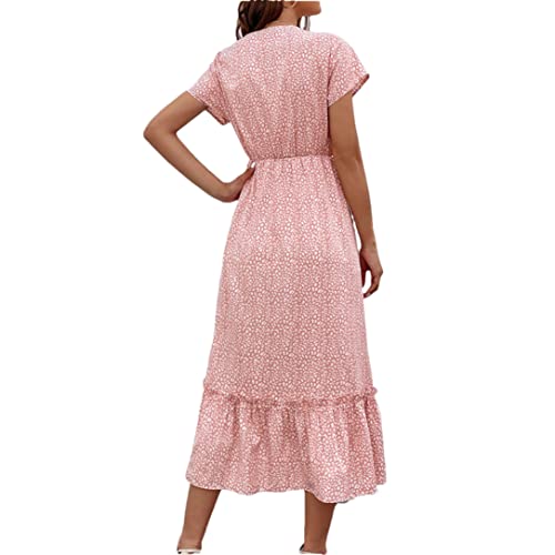 Robe longue trapèze rose M : la solution confort contre la chaleur - 2