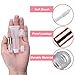 AMORIX 50PCS Mini Lip Gloss Tubes with Wand 1.2ml Empty Lip Gloss Containers Refillable Travel Lip Balm Bottles for Samples with 5ml Syringes DIY Lip Gloss Base + Tag Labels (Rose Gold)