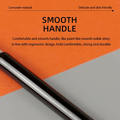 Ksvsonrvi 2 pincéis corretivos de ponta dupla, mini pincel de maquiagem de ponta dupla sob os olhos