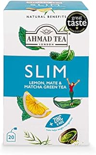 Ahmad Tea Lemon, Mate & Matcha Green Tea "Slim" Infusion - 20 Teabags