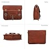 Gusti Umhängetasche Leder - Emilia 10" Damen und Herren Handytasche Handtasche Damen Braun Arbeitstasche Ledertasche Vintage #2