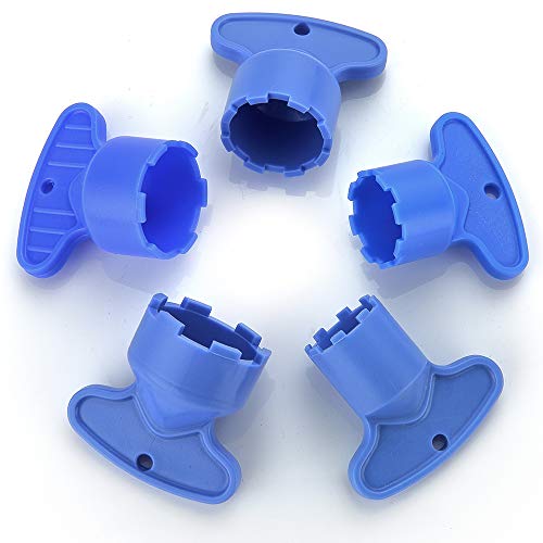 BARROCK AK501 Cache Faucet Aerator Keys Replacement, Faucet Sprayer Cache Aerators Removal Wrench Tools for M 16.5 18.5 21.5 22.5 24 Millimeter Diameter Fits Bathroom or Kitchen Faucets, 5 Sizes