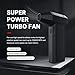 Jadeshay X3 Mini Turbo Fan, 130000RPM Adjustable Speeds, Dual Batteries Type-C Charging and Magnetic Air Nozzle, Cleans Electronics, Cars, Leaves, Snow, BBQ Blow and Drying Hair