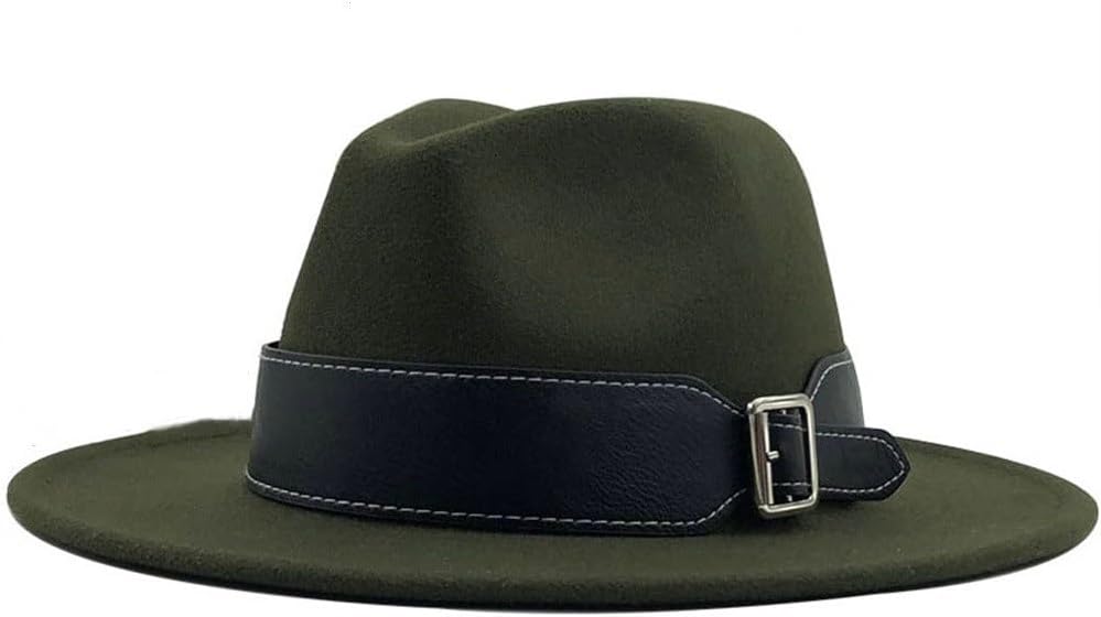 Classic Fedora Felt Panama Hat Women's Brimmed Jazz British Bowler Hat for Women Mens
