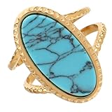 Un cadeau symbolique : idéal comme bague de fiançailles turquoise ou bague océan pour femme, ce modèle de style ancien est chargé de sens et convient parfaitement pour offrir ou célébrer des moments importants. bague océan pour femme, bague turquoise unique