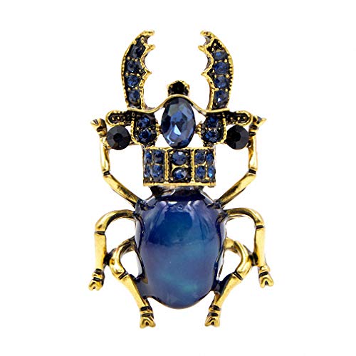 Jana Winkle - Broche de escarabajo de 3 colores con diamantes de imitación para mujer