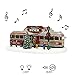 Christmas Village Building, Rocky's Diner, Retro 1950's Diner with LED Lights and Christmas Music - Battery Operated (not included) (optional 4.5V adapter not included) (5.8