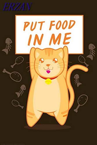 Amazon Erzan300ピースのジグソーパズル私に食べ物を入れて猫面白いかわいい おもちゃ おもちゃ
