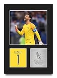 HWC Trading Hugo Lloris France Cadeaux imprims photo autographe signe pour les fans de football et les supporters - A4 Portrait