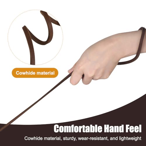 2-in-1 Hundeleine, 1,5m/5ft Leder Retrieverleine mit Zugstopp, Einstellbar Retriever Leinen mit Halsband für Hunde mit Gewicht von etwa bis 10 kg geeignet