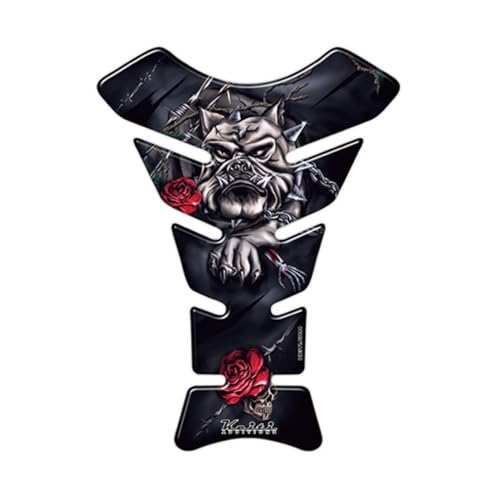 Keiti バイク用タンクパッド ブルドッグデザイン・傷防止 KT8080