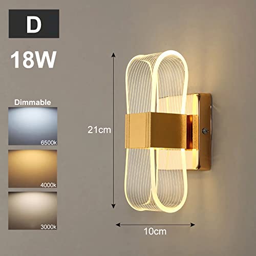 Sconces LED 18W modernos para iluminar pasillos oscuros con estilo 2