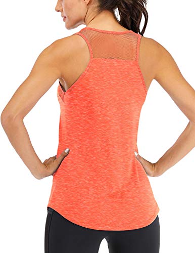 Image of ICTIVE Workout Tank Tops for Women Sleeveless Yoga Tops for Women Mesh Racerback Tank Tops Muscle Tank