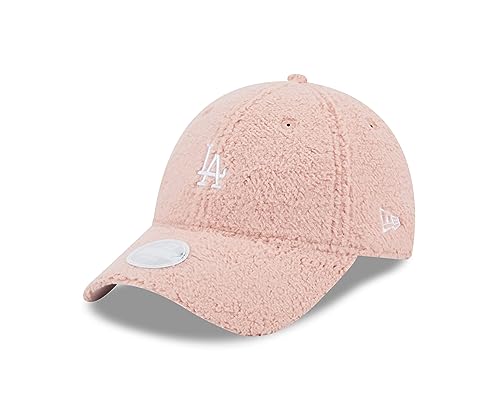 New Era Los Angeles Dodgers Baseball Frauen Fancap Plüsch Teddy Rosa 9Forty verstellbar gebogener Schirm - One-Size