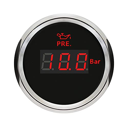 Medidor de presión de aceite de 52mm para limusina de carreras en circuitos nocturnos