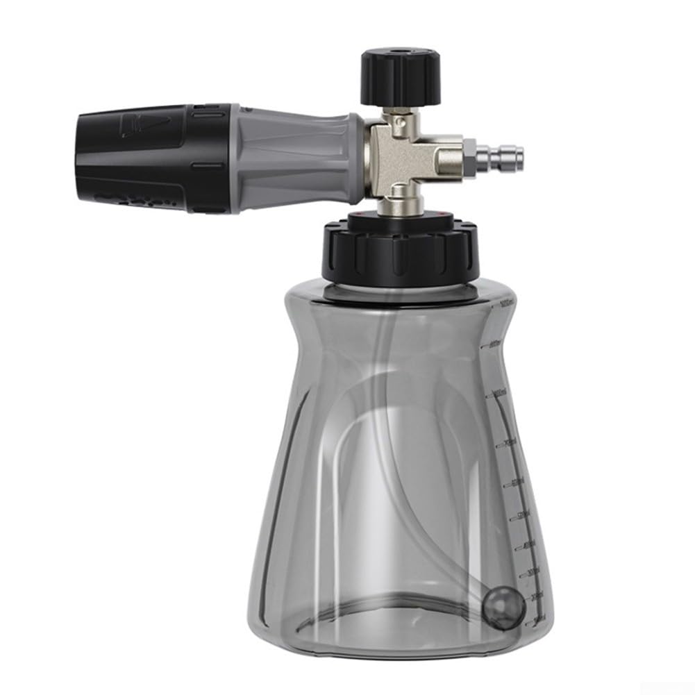 1000ML Transparente Schaumsprühflasche für 4500 PSI Hochdruckreiniger mit für Skala für Auto und Fahrzeugreinigung