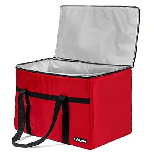 Homevative XL Nylon Thermal Insulated Food Delivery and Reusable Grocery Bag - For Catering, Restaurants, Delivery Drivers, Uber Eats, Grubhub, Postmates, Shipt, Instacart, and more, 22" x 14" x 13"