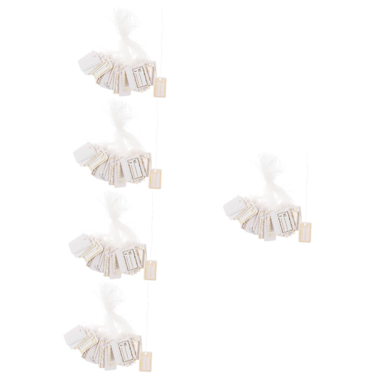 Abaodam 2500piezas Etiquetas De Precio Para Joyería y Ropa Con Cuerda Etiquetas Escriturables Para Tiendas Clásico Prácticas y Resistentes