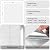 WADLE Peel and Stick Tile Shower Waterproof Marble Tiles Wall Panels, 23.62"x23.62" Self-Adhesive Backsplash Tile, 20 Pack White