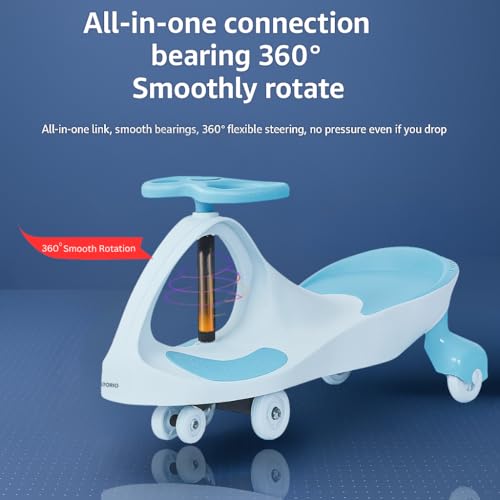 Image of Storio Boomer Kids Magic Swing Car Twister Ride On | Toy Car with PU Wheels | Toy Car for 3 to 5 Years | Push Ride on Baby Car,100 Kg Capacity | Birthday Gift for Kids Boys and Girls - Blue