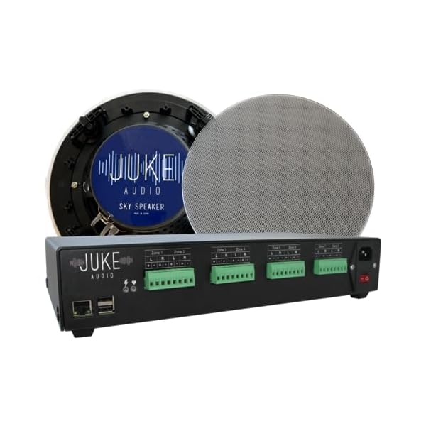 | 6 Zone Amplifier with 12 Ceiling Speakers | Multi-Room Audio Package