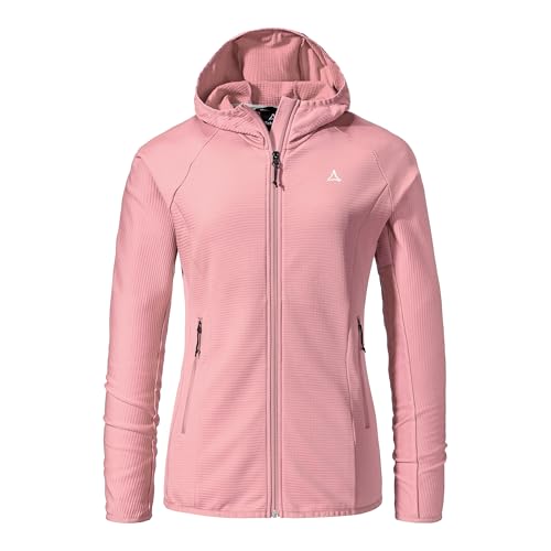 Schöffel Damen Fleece Hoody Style Cascata WMS, Fleecejacke mit Kapuze aus 2-Wege-Stretch, wärmende Outdoorjacke mit 2 Außentaschen