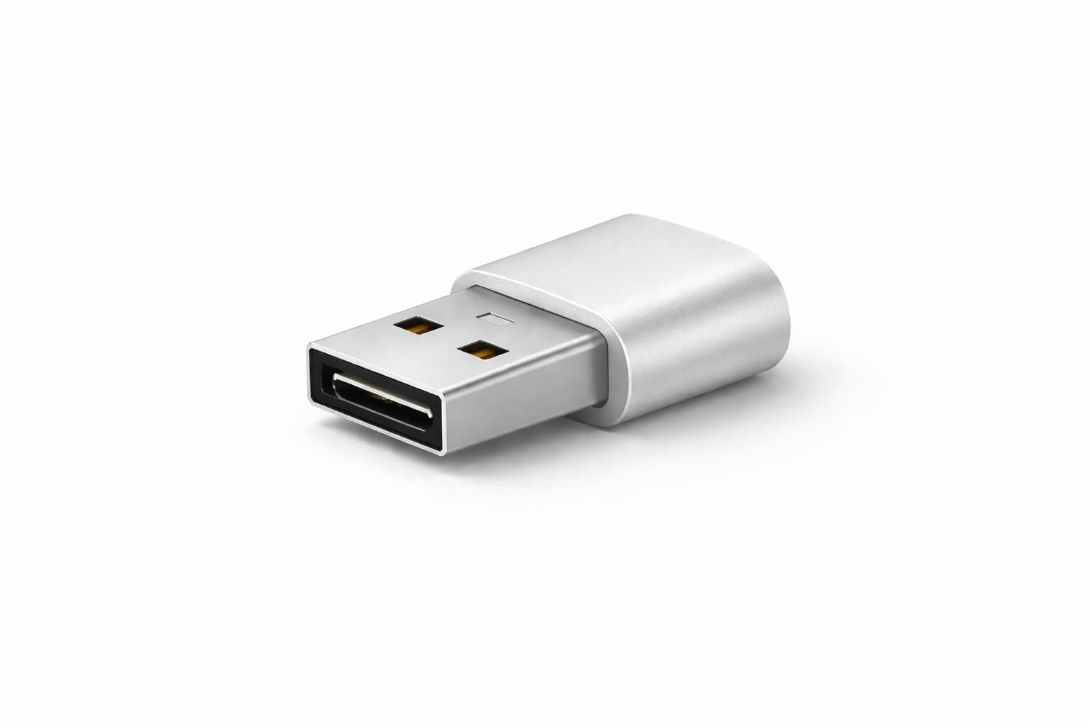 Pack de 3 Adaptateurs USB-A vers USB-C – Compatible Apple iPhone 15/16 / 17, iPad, AirPods – Samsung Galaxy S23 / S24 / S25 – Charge Rapide & données (Argent) - 3