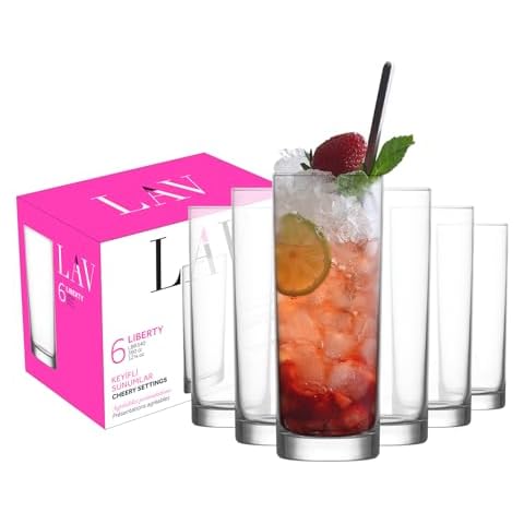 6X LAV Liberty Highball Cocktail Glasses Set Cover
