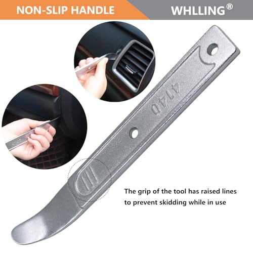 WHLLING Ferramenta de remoção de 2 peças 4140 Pry Bar, ferramenta de remoção de painel automotivo pa