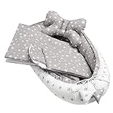 ANTIALLERGENE FÜLLUNG – Matratze, Kuschelnest, Kissen und Decke sind aus 100% anti-allergenem Silikon-Flies gefüllt, beugt so Hautirritationen ideal vor und ist selbst nach der Reinigung seine Form beibehält.