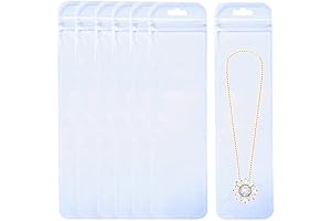 100Pcs Transparent Resealable Plastic Packaging Bag Sealable Pen Packaging Bag for Small Business